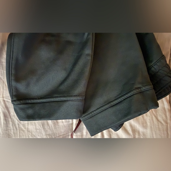 Nike Youth Large Dark Gray Black Jogger Pants Orange Swoosh Athletic - Picture 6 of 13